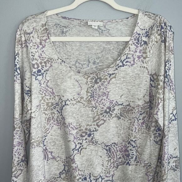 Pure Jill women’s M modal cotton blend floral pop over tunic blouse summ… - Picture 3 of 16